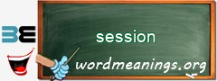 WordMeaning blackboard for session